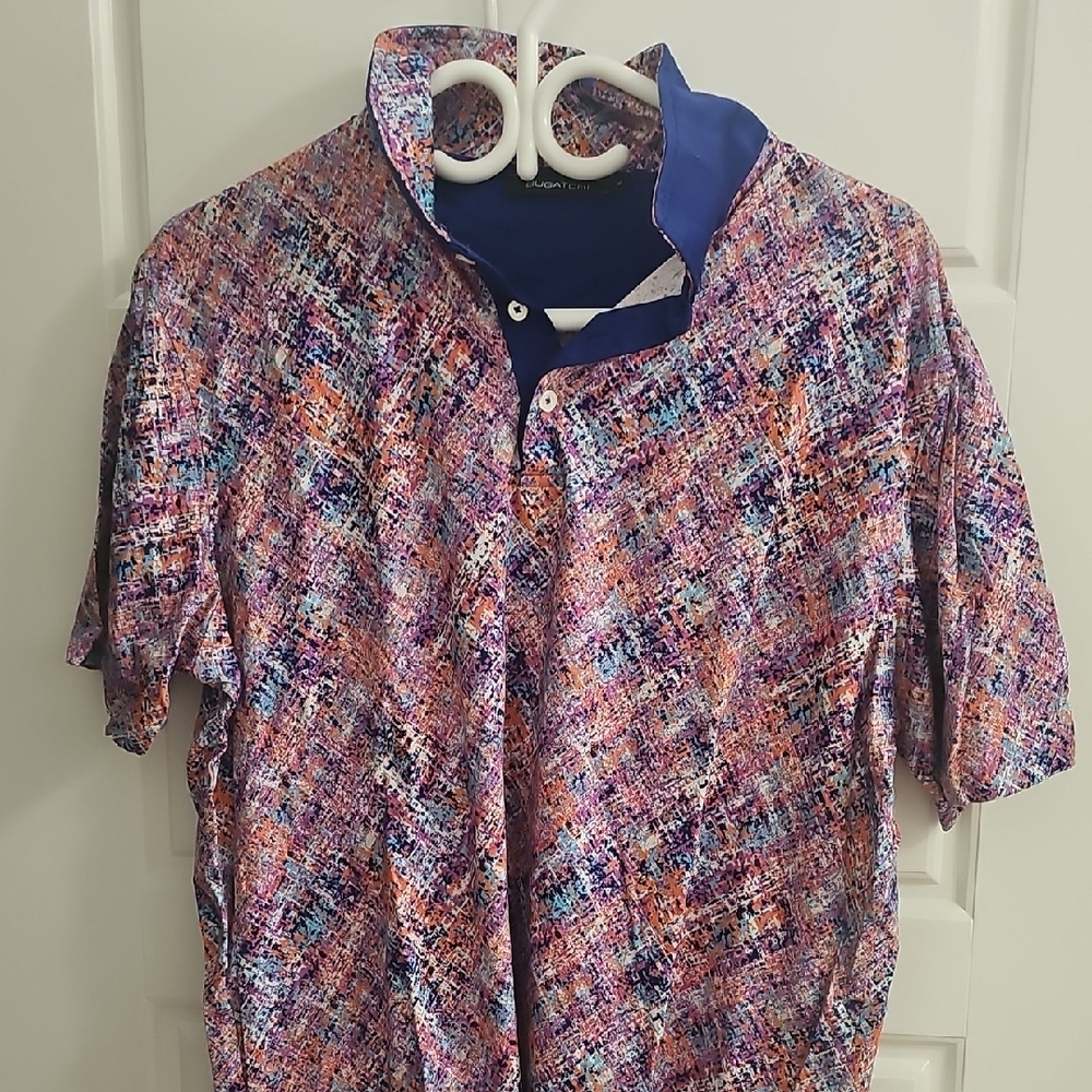 Bugatchi Multicolor Abstract Polo Shirt
